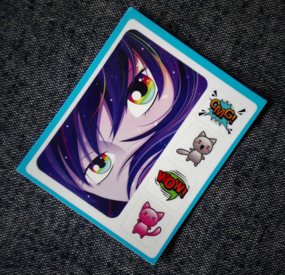 Handy-Sticker "Anime アニメ Manga" Smartphone Aufkleber 5-teilig NEU # - Bild 1 von 1