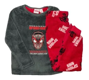 Neu Marvel Jungen Schlafanzug Spider-Man Pyjama Fleece Hausanzug Gr. 92, 98, 110 - Bild 1 von 1