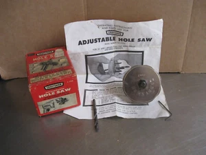 Vintage Craftsman verstellbare Lochsäge 9-2566 Originalkarton USA Holzbearbeitungswerkzeuge - Bild 1 von 6