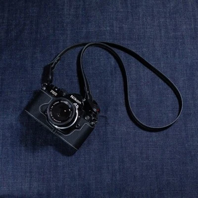 Para Nikon FM2 FE2 FM2N Cuero Real Media Cámara Estuche Bolso Cubierta Correa para el Hombro Foto 1 de 4