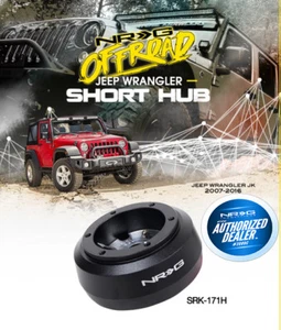 NRG Steering Wheel Short Hub Adapter Fits 2007-2018 Jeep Wrangler JK SRK-171H - Picture 1 of 5