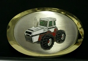 Case 2870 Traction King 4WD Tractor Metal & Enamel Collectible Belt Buckle farm - Picture 1 of 3
