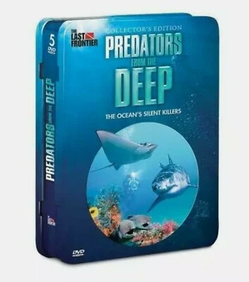 NEW Predators of the Deep - The Ocean's Silent Killers 5 DVDs bonus 3-D Magnet - Image 1 of 4