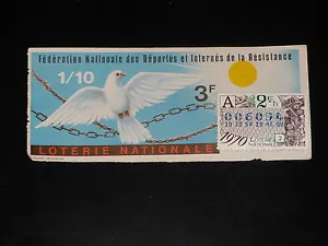 1/10 e - FEDERATION DEPORTSE et INTERNES - 1970 - série A - LOTERIE NATIONALE - Imagen 1 de 1
