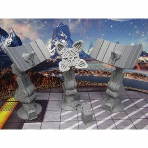 Com Tower & Satellitengeschirr Streugelände Landschaft Miniatur 3D-gedrucktes Modell - Bild 1 von 7