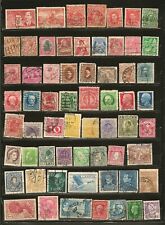 World Wide Lot of 60 Different Old Used Off Paper Stamps