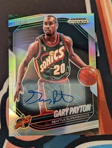 2024-25 Panini Prizm Black Legend Silver Prizm Auto Gary Payton #280 *BR* - Imagen 1 de 2