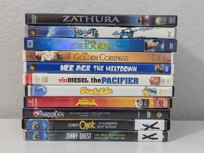 Lot Of 11 Kids DVDs- Children Family MOVIES TV; Zathura, Robots, Kung FU Panda,  — 第 1/4 张图片