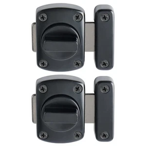 Gate Latch Slide Bolt Latches Lock,Safety Double Sided Rotate Gate Hardware,B... - Picture 1 of 7