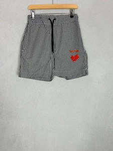 Selfmade By Gianfranco Villegas, Men's Black + White Checked Shorts, Size XS - Picture 1 of 9