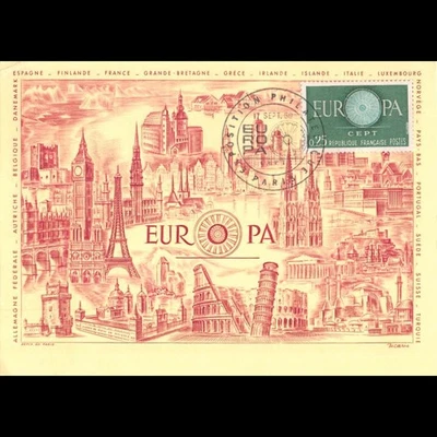 Carte maximum - n° 1266 - Europa - Photo 1/2