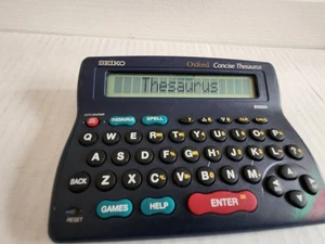 Seiko Oxford Thesaurus ER2500 Spell Checker Crossword Solver Tested & Works - Picture 1 of 8