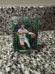 2024-25 Mosaic Stephon Castle Green Mosaic City Edition #290 RC Spurs - Picture 1 of 2