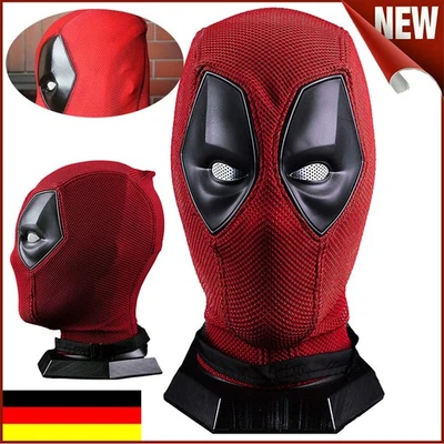Halloween Karneval Cosplay Deadpool Kostüm Maske Superheld Cosplay Party Gewirke - Bild 1 von 4