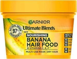 Nourishing Garner Hair Food Multi-Use Mask Dry Hair Vegan Banana Formula- 400 ml - Picture 1 of 7