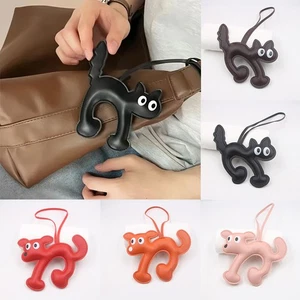 Ciondolo borsa animale cucito a mano portachiavi cordino pelle accessori moda - Foto 1 di 21