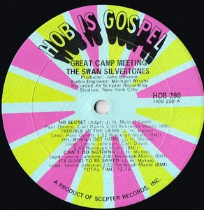 SWAN SILVERTONES great camp meeting U.S. HOB LP_rare GOSPEL/SOUL HOS-290 stereo - Picture 1 of 3