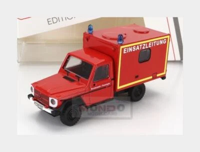 1:87 SCHUCO Mercedes Benz G-Class Van Feuerwehr 1980 Red Yellow 452668700 - Immagine 1 di 2