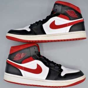 Taglia 10 - Jordan 1 Mid Rosso Metallizzato Air Jordan Autentico - Foto 1 di 9