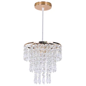 Modern Chandelier Crystal Ceiling Light Flush Mount Pendant Light for Hallway - Picture 1 of 32