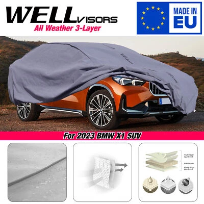 Capa de carro resistente à água à prova de UV WELLvisors 3-6899394SV para 23-25 BMW X1 SUV - Imagem 1 de 4