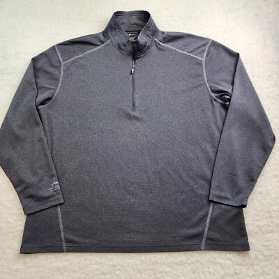 River's End Sport 1/4 Zip Pullover Shirt Mens 2XL Gray Dry Matix Jack Daniels - Image 1 of 4