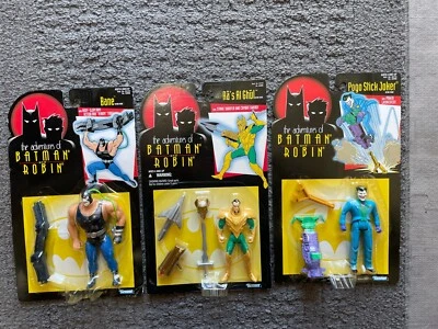 Adventures Of Batman & Robin Villains BANE JOKER RA'S AL GHUL Figures Kenner MOC - Image 1 of 4