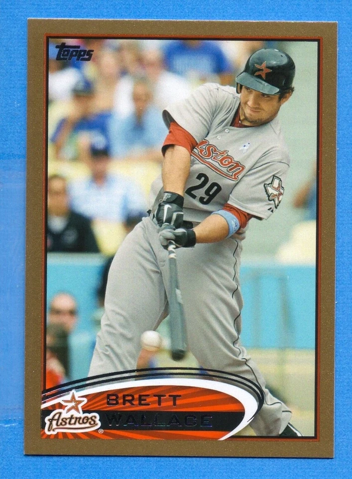 2012 Topps Gold #43 Brett Wallace Astros 1976/2012 - Image 1 of 1