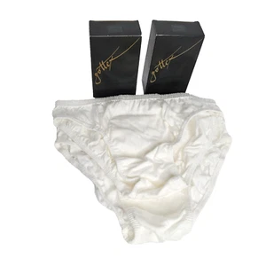 2 Gottex Bikini Baumwolle Höschen Unterwäsche S weiß - Bild 1 von 6