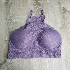 Sujetador acolchado con alambre púrpura de encaje bralette para mujer Victoria Secret talla L - Imagen 1 de 8