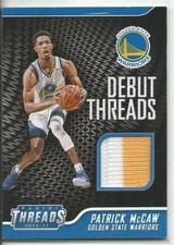 2016-17 Panini Debut Threads Patrick McCaw Patch Rookie Card RC #28 Mint 14/25