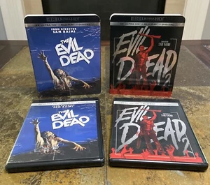 The Evil Dead 4K + Evil Dead 2 4K UHD Blu-ray w/ Slipcovers (No Digital) - Picture 1 of 4