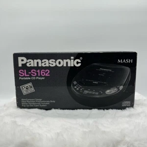 Reproductor de CD portátil compacto Panasonic MASH SL-S162 con cable de alimentación probado funcionando - Imagen 1 de 24
