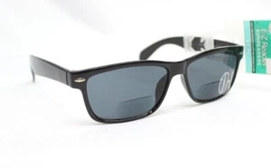 Foster Grant E-Z Reader Black BiFocal SunReaders 100%UV CANNON BLK Chs Diopter - Picture 1 of 6