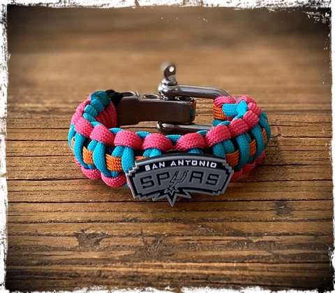 San Antonio Spurs Paracord Bracelet Cover