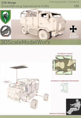 3DSCALEMODELWORX Bundeswehr ESK Mungo 1:72 Bausatz