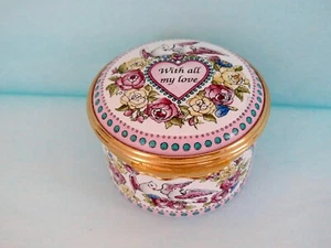 Love& Hearts HALCYON DAYS SAN VALENTINO SMALTO PORTAGIOIE 1996 Collezione - Foto 1 di 6