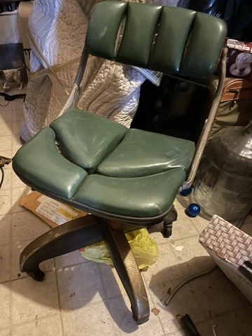 DoMore Task Chair Excellent Condition Steampunk Vintage Industrial Cover