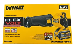 DeWALT DCS389X2 FlexVolt 60V Li-ion Brushless Reciprocating Saw Kit NEW - Picture 1 of 4