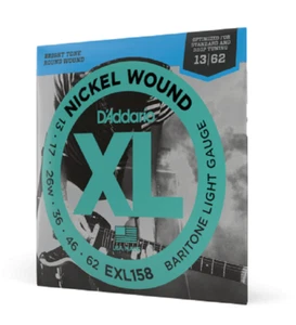 D'Addario EXL158 Short Scale Bariton E-Gitarrensaiten Light 13-62 - Bild 1 von 14