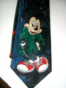 DISNEY HOLIDAY MICKEY MOUSE Men's Neck Tie 100% Silk - Picture 1 of 4