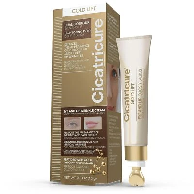 Cicatricure Gold Lift Dual Contour Eye and Lip Wrinkle Anti Aging Cream 0.5 Oz - Image 1 of 4