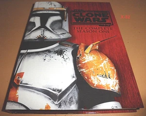Star Wars CLONE WARS complete Season 1 DVD Kenobi Ahsoka Yoda Anakin R2-D2 Asajj - Imagen 1 de 6