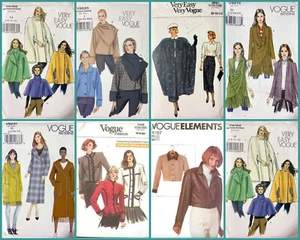OOP Vogue Coats Jackets Coat Sewing Pattern You Pick - Picture 1 of 13