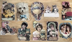 Victorian Greeting CARDS! W/Envelopes-LOT OF 10 - Picture 1 of 11
