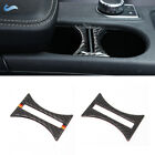 Carbon Fiber Water Cup Holder Trim Cover For Mercedes Benz A CLA GLA Class 13-18