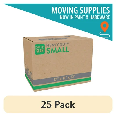 (25 pack) Pen+Gear Small Heavy Duty Kraft Moving Boxes, 17L x 11W x 12H - Image 1 of 4