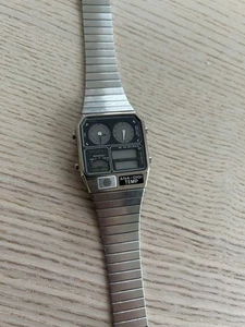 Citizen ANA-DIGI TEMP Digital Watch Vintage Collector's Item Stainless Steel - Picture 1 of 6