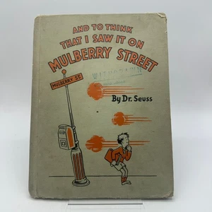 And to Think That I Saw it on Mulberry Street Dr Seuss Childrens Humor Poetry - Picture 1 of 15