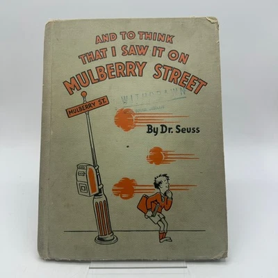 And to Think That I Saw it on Mulberry Street Dr Seuss Childrens Humor Poetry - Image 1 of 4